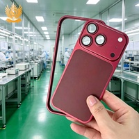 Casing Full Body 360 Anti Gores Magnetik, Upgrade Cover Belakang Aluminium Matte Grosir Bingkai Logam untuk 12/13/14/15/16/17