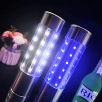 Bâton lumineux LED rechargeable 7 couleurs, bâton de flash électronique, étincelles pour service de bouteilles de champagne, décorations pour bars, clubs et fêtes