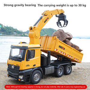 <span class=keywords><strong>Huina</strong></span>-camión volquete de aleación a escala 1569 1/14, camión volquete teledirigido de 2,4G, juguete de vehículo de ingeniería RC de 26 canales - Product Image 4