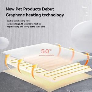 USMILE Luxury Indoor Portable Smart Thermostatic Pet <strong>Kennel</strong> New Release Multi-Gear Thermostat Thickened Square Leather <strong>Kennel</strong> - Product Image 3