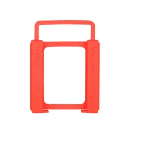 Factory Price SSD HDD 25 to 35 Inch Hard Disk Mounting Adapter desktop Holder Red Plastic 2.5inch ssd Enclosure Bracket