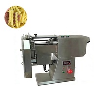 Compacte tafelmodel aardappelknipper met golvende messen, roestvrij staal, voor restaurants