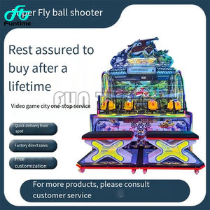 Venta directa de fábrica interior Super Wings máquina de juego de disparos Arcade para niños cuatro jugadores máquina de juego de disparos de agua loca - Product Image 4