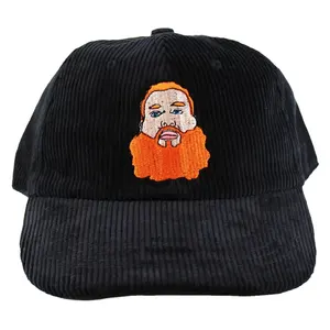 Toptan siyah düşük profil özel nakış boş yapılandırılmamış deri kayış kadife snapback baba şapkası