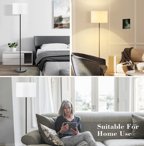 Lampada da terra a <span class=keywords><strong>LED</strong></span> Design semplice lampada da terra moderna con paralume lampade alte per soggiorno camera da letto ufficio sala da pranzo cucina - Product Image 6