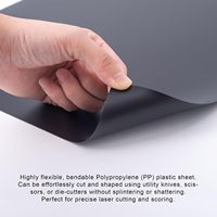 Feuilles de polypropylène colorées de 0,5 mm à 2 mm, feuilles de plastique personnalisées pour la papeterie et l'emballage