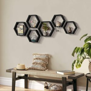 Étagères <span class=keywords><strong>de</strong></span> salle <span class=keywords><strong>de</strong></span> bain murales Tanggula, nouveau cadre <span class=keywords><strong>de</strong></span> présentation en bois vintage, rectangle, organisateur pour épices, aliments, <span class=keywords><strong>bureau</strong></span> - Product Image 4
