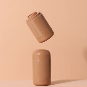 Nouveau matériel d'emballage de bâton de crème de blush de <span class=keywords><strong>poche</strong></span> à double usage pour les lèvres et les joues 5.3g Tube de rouge à lèvres rotatif Tube brun <span class=keywords><strong>vide</strong></span> - Product Image 5