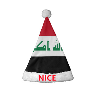 Chapeau de Père Noël personnalisé à motif russe, bonnet de Noël en flanelle, couvre-chef de fête en peluche pour cosplay de Noël et réunions familiales - Product Image 2