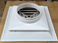 Diffuseur d'air carré en aluminium commercial pour système de ventilation et de climatisation HVAC