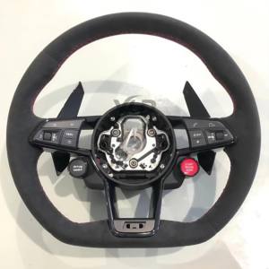 YLD VENTE FLASH Volant en Alcantara pour <span class=keywords><strong>Audi</strong></span> S6 S7 A4 A5 A6 A7 Q3 Q5 A3 S3 S8 R8 - Product Image 2