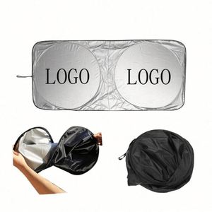 Parasol Plegable Universal para Parabrisas de Coche, Reflectante, Plateado, con Logotipo Personalizado, Impresión Serigráfica Promocional - Product Image 3
