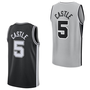 Para Hombre # 5 Camisetas <span class=keywords><strong>de</strong></span> Baloncesto Personalizadas del <span class=keywords><strong>San</strong></span> Antonio Spurs, Bordadas, Uniformes Juveniles, Ropa Deportiva con Logos Termosellados - Product Image 1