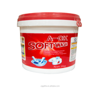 Lessive en poudre haute mousse pour lavage à la main, emballage OEM en seau de 5 kg, en vrac, du fabricant du Guangdong