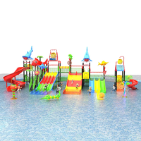 Aire de jeux pour enfants personnalisée en plastique avec toboggan, piscine, équipement de maternelle, aire de jeux extérieure pour enfants, jeux d'eau