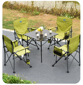Móveis para Exterior, Cadeira de Camping Portátil e Dobrável, Cadeira com Encosto Estilo Nórdico - Product Image 4