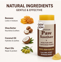 Baume pour pattes d'animaux personnalisé, extrait de plantes naturelles, sans alcool, hydrate et répare les pattes gercées pour chiens et chats, accessoires de toilettage pour animaux