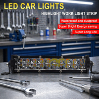 Barre lumineuse COB à double rangée JHS, faisceau spot, feux de route, 7 pouces, lumière de travail LED blanche et jaune pour moto, camion, VTT, tout-terrain