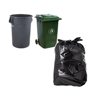 Hộ Gia Đình Chất Lượng Cao Nhựa Lớn Giá Thấp 50L 80L <span class=keywords><strong>100L</strong></span> 120L 240L Nhiệm Vụ Nặng Nề Màu Đen Thùng Rác Túi Nhà Thầu Thùng Rác Bin Lót - Product Image 1