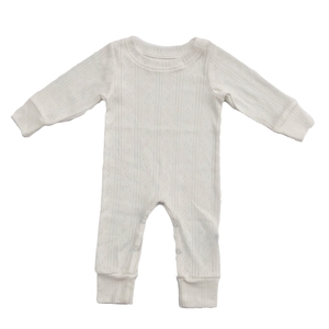 Combinaison en <span class=keywords><strong>coton</strong></span> côtelé pour bébé, fille et garçon, manches longues, ensemble <span class=keywords><strong>de</strong></span> nuit pour nouveau-nés, boutons pression - Product Image 2