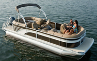 Bateau ponton en aluminium de 22 pieds, activités de loisirs, yacht de luxe triton pour la pêche