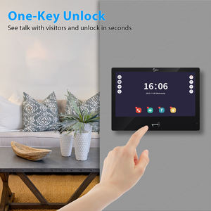 AnjieloSmart bel pintu Video ponsel, layar sentuh warna penglihatan malam 4 kabel 1080P 10 inci untuk Villa - Product Image 4