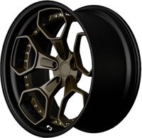 Jantes de voiture forgées en 2 parties en alliage d'aluminium 5x112 5x120 5x130 15-30 pouces pour Rolls-Royce Range Rover McLaren