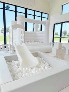 AUDATOYS Ensemble de jeux souples en PVC et mousse blanc pour intérieur/extérieur, équipement de jeux souples pour enfants, portable pour la location de fêtes - Product Image 2