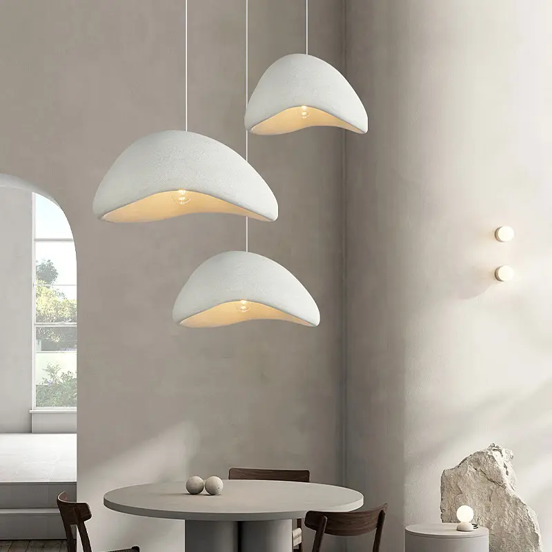 Modern Decorative Japanese Hanging Chandeliers LED Indoor Dinning Ceiling Lamp Wabi Sabi Pendant Light