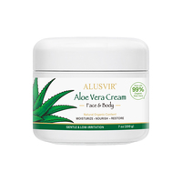 Crème Visage et Corps à l'Aloe Vera Naturelle Marque Blanche Apaisante Hydratante Nourrissante Produits de Soin pour Tous Types de Peau