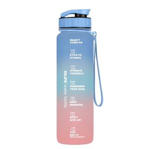 ขวดน้ำพลาสติกขนาด 1000 มล. สำหรับออกกำลังกายและเล่นกีฬา ปลอดสาร BPA ป้องกันการรั่วซึม ทนทานต่อการตกกระแทก ล้างในเครื่องล้างจานได้ ดื่มได้โดยตรง  รับผลิตแบรนด์ตามสั่ง - Product Image 4