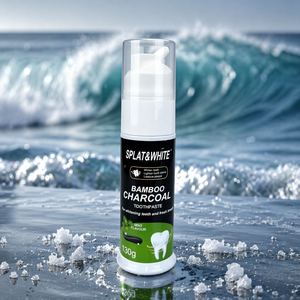 Pâte dentifrice au <span class=keywords><strong>charbon</strong></span> actif à la menthe fraîche, prix usine, anti-caries, blanchissante, sans danger pour l'émail, nettoyage en profondeur, usage quotidien, 130 ml, mousse - Product Image 1