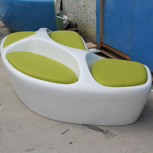 Sofá de asiento Triangular Y699, sillón redondo seccional público de cuero, espacio, biblioteca, público - Product Image 5
