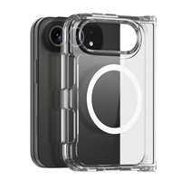 Coque magnétique transparente HD pour iPhone Ultra/Fold, protection antichoc en PC rigide et TPU souple, coque transparente de protection