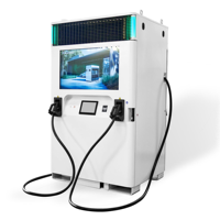 Batterie de stockage LiFePO4 120 kWh, chargeur rapide DC 60 kW, double connecteur CCS2, OCPP1.6J, chargeur DC commercial pour voiture électrique
