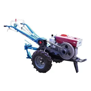 Farm walking tractor diesel engine two wheel tractor 20hp single plough motoblocks and motor cultivator mini hand power tiller