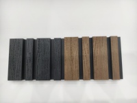 Revêtement mural extérieur en composite bois-plastique (WPC) imperméable et ignifuge, à grain de bois 3D en relief, pour clôture et façade décorative