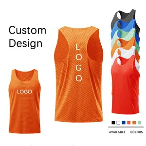 OEM/ODM lỏng chạy lưới Tank Top thể dục thể thao nam vest phòng tập thể dục nhanh khô thoáng khí không tay người đàn ông Tank Tops