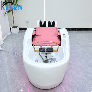 Estación de spa Kisen Premium Hair Auto Wash 4D Masaje de cuerpo completo Hidratación de vapor Panel táctil inglés Colores personalizados Voltaje global - Product Image 3