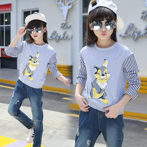 เสื้อฮู้ดดี้พิมพ์ลายการ์ตูนสำหรับเด็กผู้หญิงขายส่งยอดนิยมจากจีน - Product Image 1