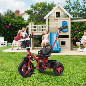 子供用の子供用プラスチック三輪車1-2-3-5歳の幼児ベビーカー自転車おもちゃベビーカーメーカー - Product Image 2