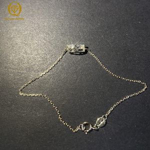 กำไลข้อมือทองคำ 18K ทรงมาร์คีส์ หรูหราแบบเรียบง่าย ประดับเพชรเลี้ยงในห้องปฏิบัติการ พร้อมใบรับรอง IGI สี D ความใส VVS ขนาดสั่งทำพิเศษสำหรับเป็นของขวัญ - Product Image 3