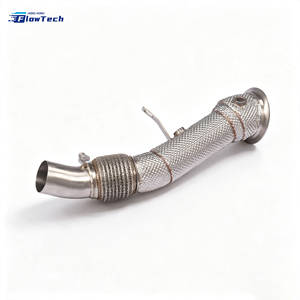 ท่อดาวน์ไปป์สแตนเลส 304 สำหรับ BMW 528i F10 F11 N20 2.0L Turbo ชุดอัพเกรดท่อไอเสียแบบไหลสูง พร้อมแผ่นกันความร้อน - Product Image 4