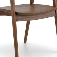Chaise de salle à manger en bois de noyer, fauteuil contemporain pour restaurant, salle à manger