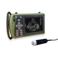 Appareil d'échographie vétérinaire portable pour animaux, sonde mécanique 3,5 MHz, construction métallique, garantie de 2 ans, certifié CE