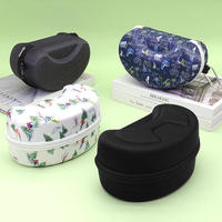 Étui à lunettes de ski personnalisé avec logo, écologique, résistant à l'eau, fermeture éclair, étui de voyage portable pour lunettes de moto