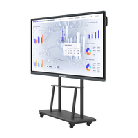 Écran tactile interactif Android 14 de 55, 65 et 75 pouces, écran plat LCD, tableau blanc numérique intelligent pour salle de classe et conférence