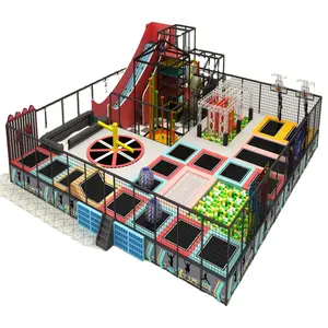 상업용 트램폴린 공원 실내 놀이터 어린이 소프트 놀이 공간 실내 엔터테인먼트 장비