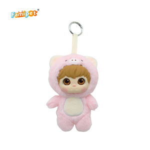 Famipet Fabricante Mayorista Nuevo Lindo Llavero de Peluche con Diseño de Cara de Vinilo, Colgante para Mochila, Juguete - Product Image 4