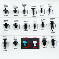 Kit de rivets de voiture en nylon en gros, 299+45 pièces, attaches, garnitures de pare-chocs, assortiments universels, attaches en plastique, clips de pare-chocs de voiture